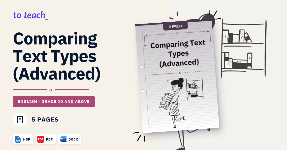 Comparing Text Types Comparing Text Types (Advanced)