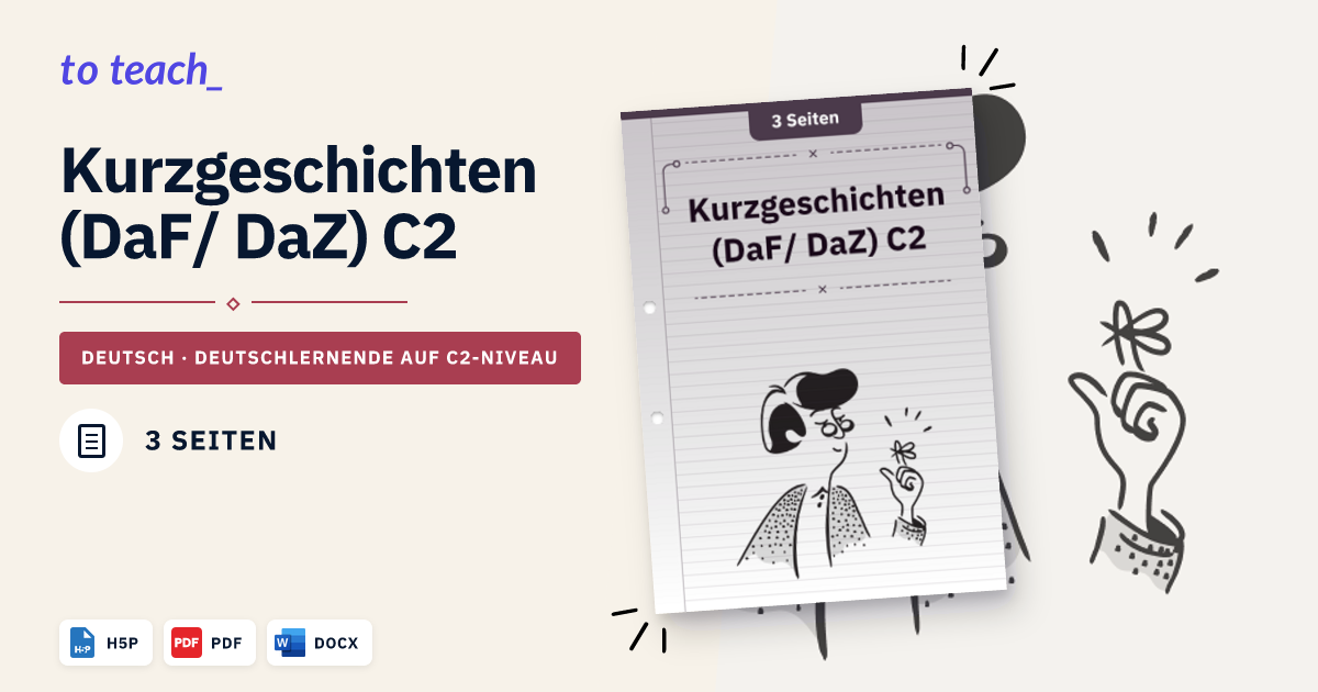 Kurzgeschichten (DaF/ DaZ) C2
