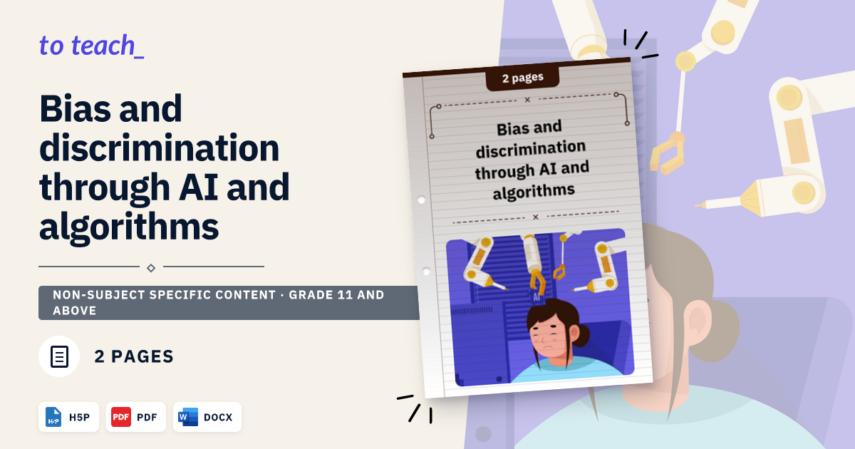 Bias and discrimination through AI and algorithms