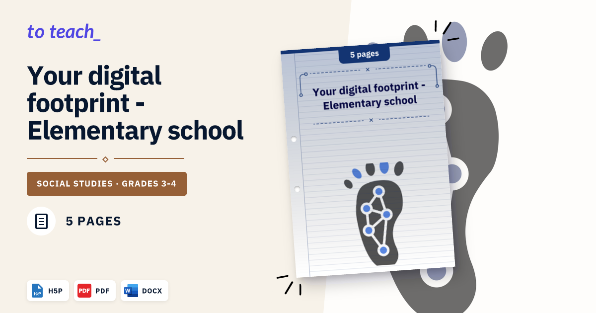Your digital footprint - Elementary school