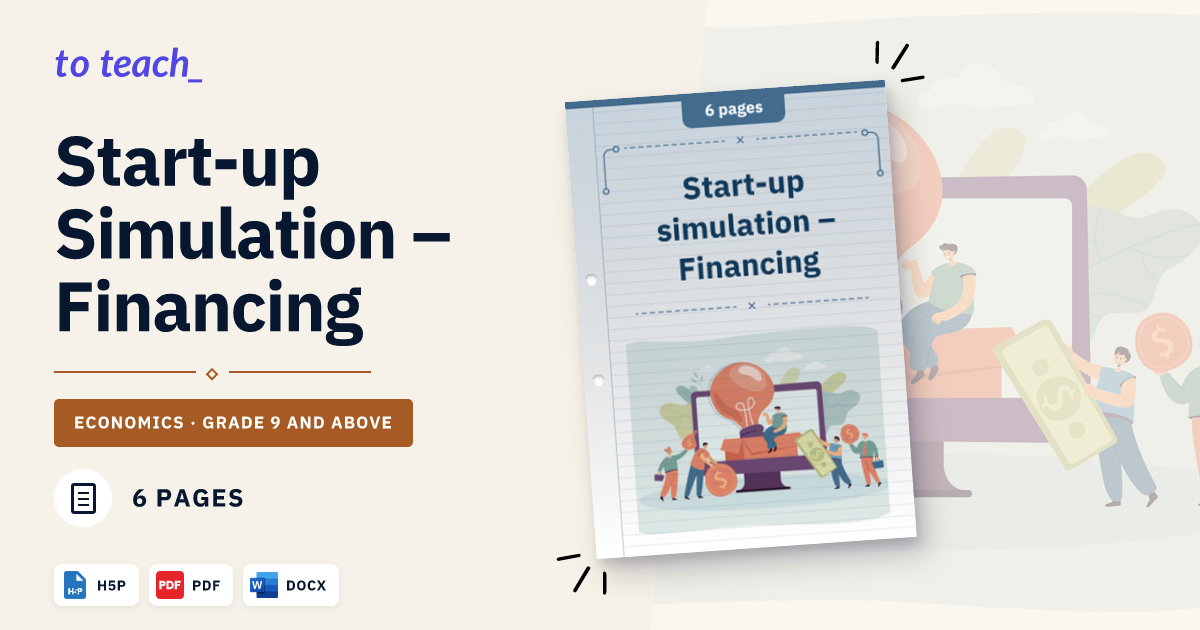 Simulation Startup Process Start-up simulation – Financing