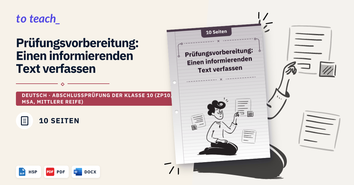 Prüfungsvorbereitung: Einen informierenden Text verfassen